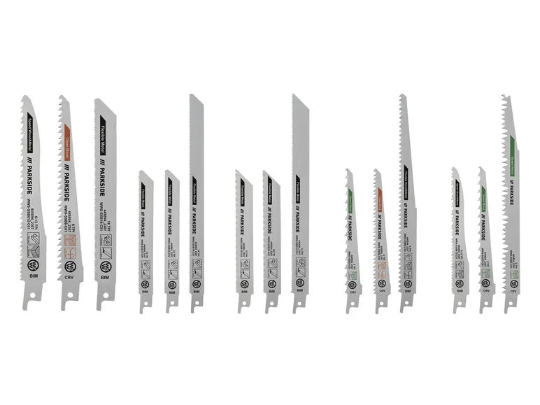 PARKSIDE Jeu de lames de scie sabre PFSZ 3 B1, 3 pièces